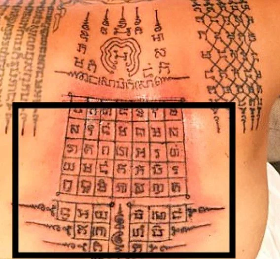What do Angelina Jolies Thai tattoos Mean?