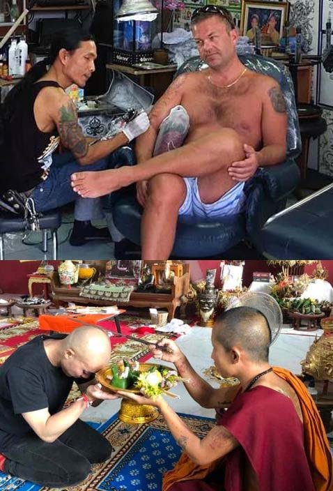 Magic Sak Yant Thai Bamboo Tattoo Cost How much for 1 in Pai