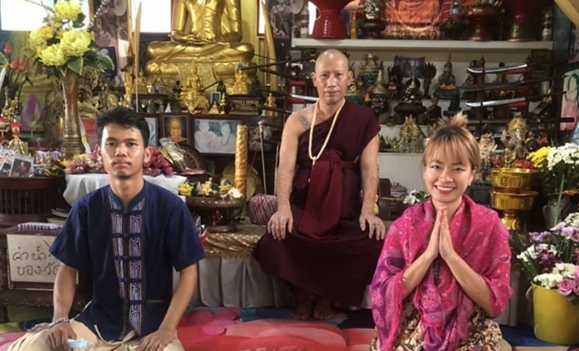 Female at Temple Sak Yant in Chiang Mai