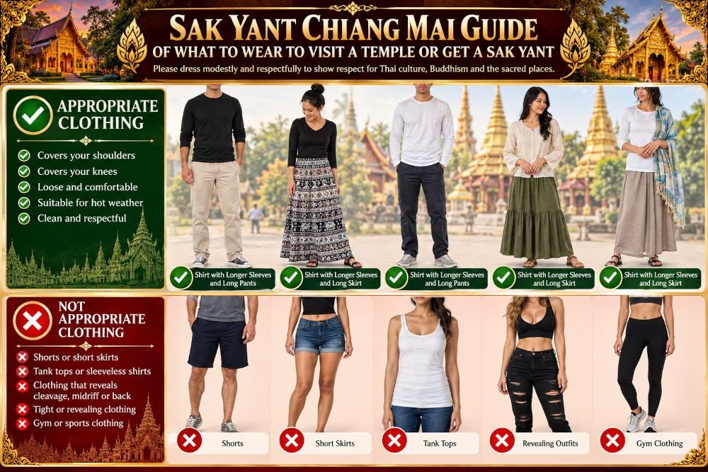 How to Dress for a Temple or Sak Yant Tattoo