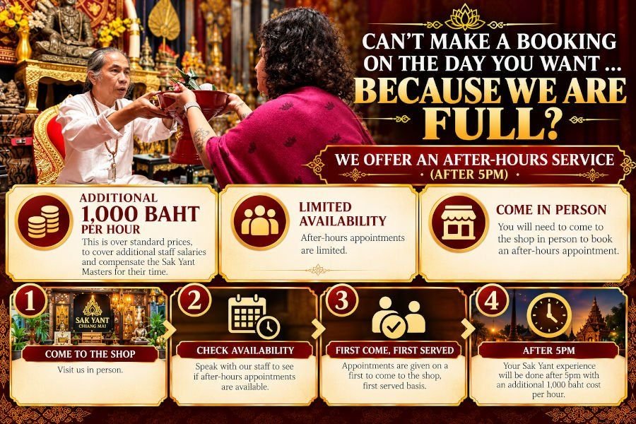 Sak Yant After-hours Walk in Booking