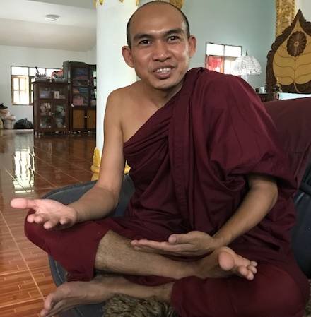 confused buddhist monk
