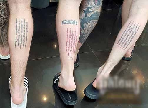 Phuket fake sak yant tattoo