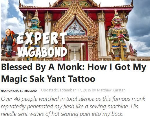 Sak Yant Blogger Misinformation